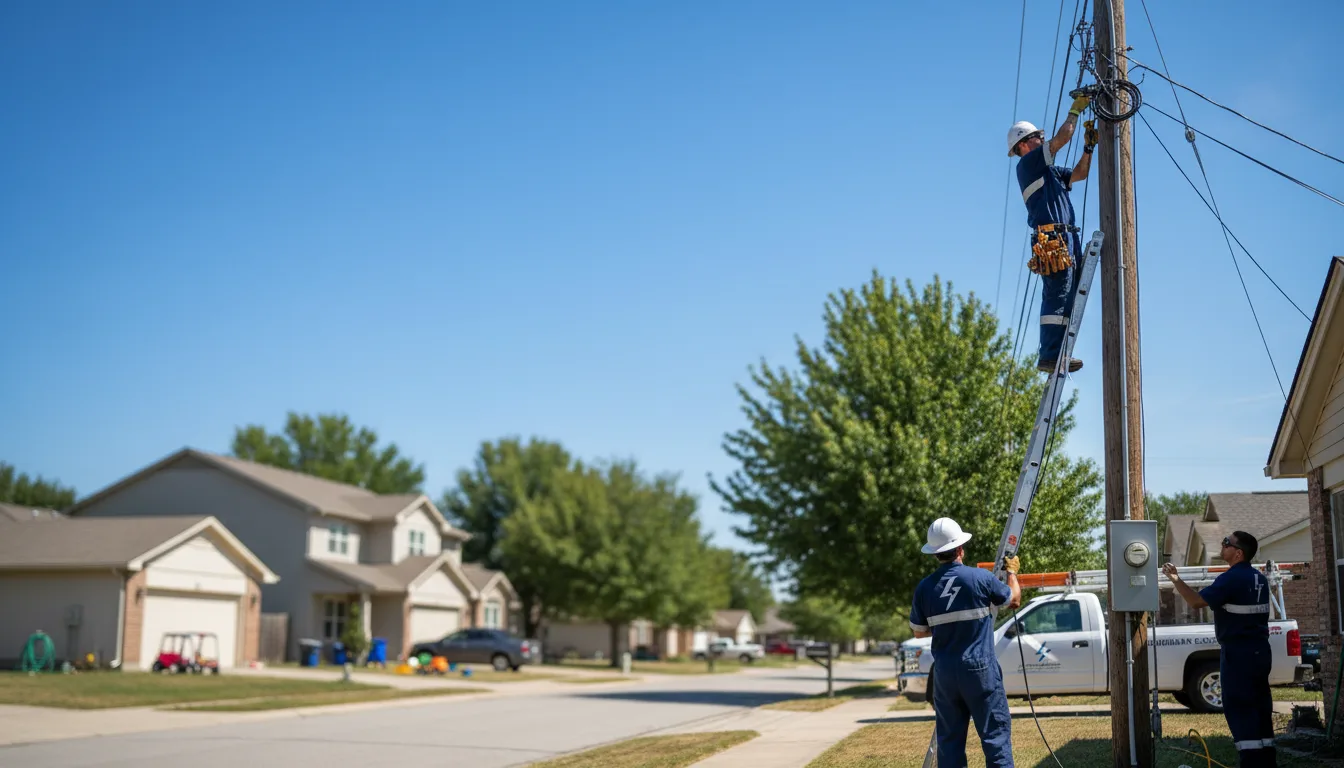 Residential electrician providing installation services in Crossett, AR